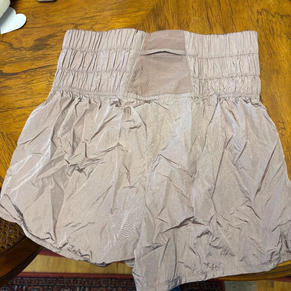 Taupe colored Free People Movement The Way Home Shorts size Medium - Picture 3 of 4